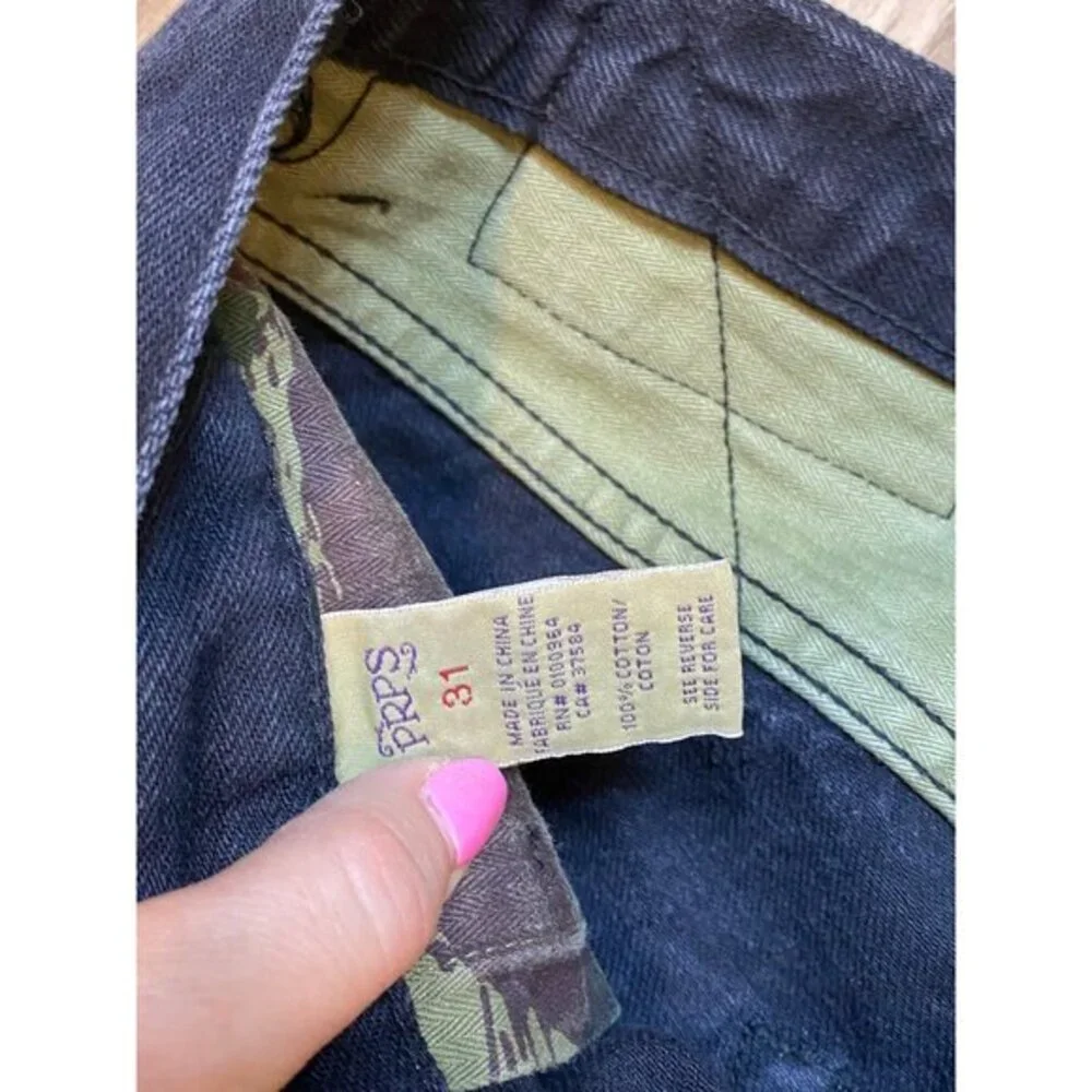 PRPS Rit Rambler Mens Button-Fly‎ Black Denim Jeans Size 31
